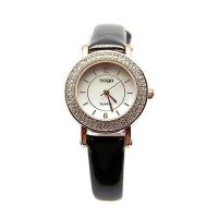 Ladies Leather Band Rhinestone