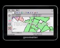 gps geometer for measuring productive areas
