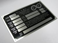 Stainless Steel Name Plate 