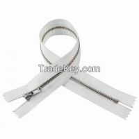 No.5 metal euro-type teeth zipper hanger platinum close end