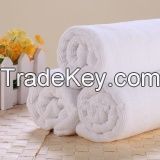 Spiral satin solid dyed bath towel