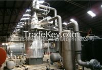 Crude oil refinery continuous distillation plant