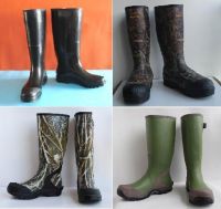 various mens neoprene rubber boots, rain boots, camo boots for hunting