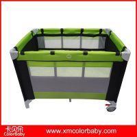 Black And Green Baby Playpen With Hook Second Layer Bp707b