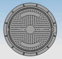 SMC Composite Manhole Cover, B125 Clear Open 600