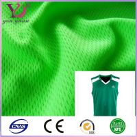 100% polyester tricot airtex mesh black color used for basketball tops