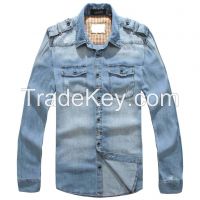 2014 new style Men's Denim Shirts