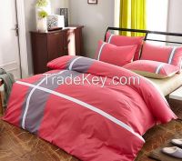 begonia red active printed duvet cover