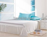 white silk bed sheet