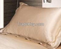 light beige silk pillow case