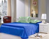 navy blue silk bed sheet