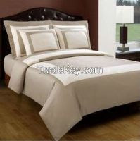 hotel 300 thread count duvet cover-beige and ivory