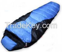 goose down filled mummy sleeping bag