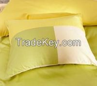 Solid Color Cotton Pillow Case--Yellow, Green, Cream