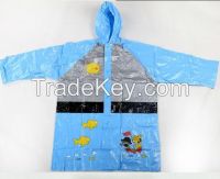 High quality pvc raincoats for kids