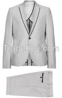 silver blazer men long suit office uniform design