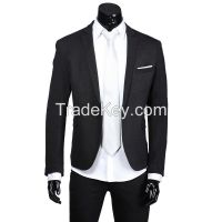 single-breasted suits for men/ business suit