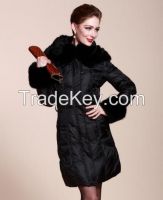 2014 Newest Fur Cap Women Down Coats&womens plus size down coats