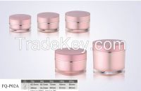 Cosmetic acrylic white clear anti-blemish cream jars