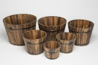 ACACIA WOODEN PLANTER