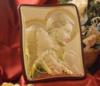 Catholic & Greek Orthodox Religious Italian Silver Icons