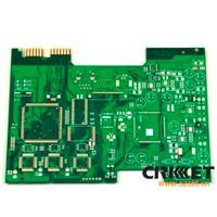 HASL Printed Circuit Board with Immersion Gold Finger, 0.2mm Minimum B