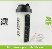 600ml shaker bottle with 7days power container