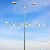 Galvanized steel pole street lighting pole