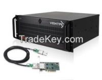 Ventrix 4000 PCIe, EB7NE, 7 slot PCIe x16 (x4 speed) expansion system 460W PSU, PCIe x8 host card Iss A