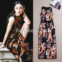 2016 year Spring/summer outfit new high-end fashion temperament with loose dress factory direct sale dress ..