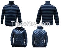 Men mixed jacket with sweater double side wear