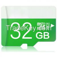 New green memory card /micro sd card 32GB Class 10 usb flash pen drive Memory Card