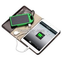 Waterproof Solar Portable Power bank With LED Lighting