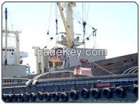 Stevedore at anchorageOcean Going Barge