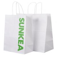 White Paper Bag With Handle