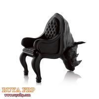 Fiberglass rhino chair, design frp furniture, factory outlet