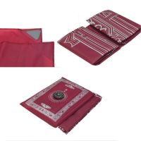 2014 Islamic travel pocket size protable muslim prayer mat with compass
