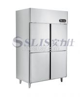 Vertical Staonless Steel Commercial Refrigerator with LED light