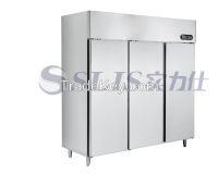 Vertical Stainless Steel Commercial Refrigerator With 3 Door