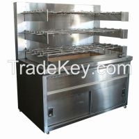 Factory Made Commercial Large Charcoal Chicken Rotisserie For Sale