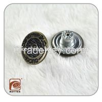 metal jeans button and rivets,jeans snap button,snap button with logo