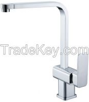 single handle brass kitchen faucet