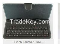 2014 hot selling 7 inch black leather keyboard fashion tablet PC convenient keyboard