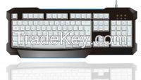 best seller sliver backlight  keyboard for PC keyboard good quality desktop keyboard
