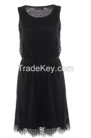 Women Black Lace Dress