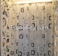 100% polyester Print shower curtain