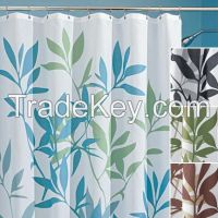 100% Polyester Shower Curtain,printed shower curtain