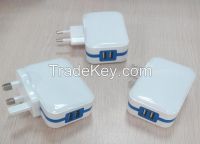 USB Power Adapter with Dual USB Port 2.4A+2.4A
