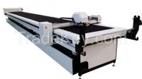 Single-ply apparel fabric cutter for customized uniforms/fancy cloths