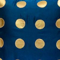 ExclusiveLane Polka Dots Silk Cushion Cover - Set of 2